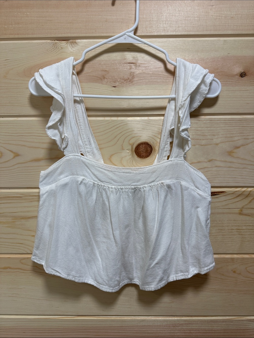 Ruffled Strap Tank Top